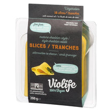 Load image into Gallery viewer, Vio Life Vegan Mature  Cheddar Slices 200g