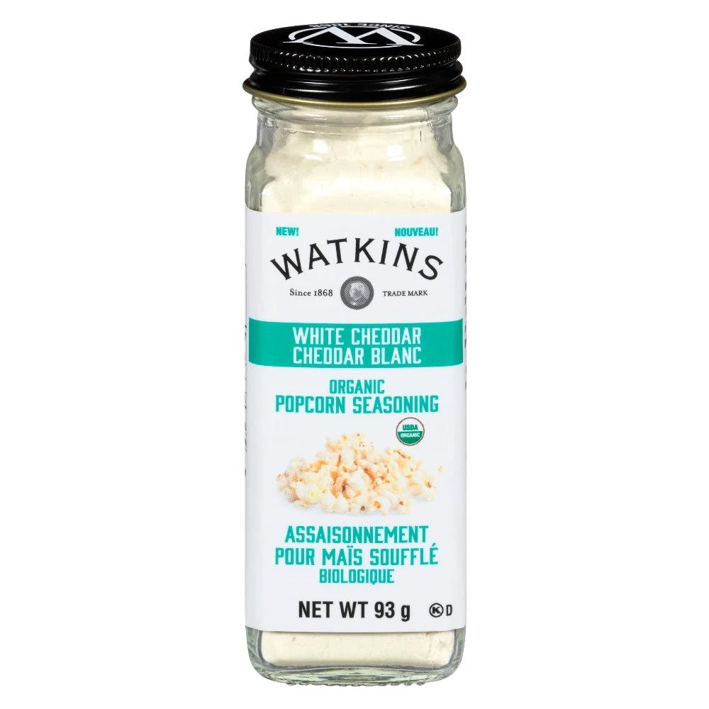Watkins Popcorn Seasoning White Cheddar 93g