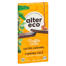 Load image into Gallery viewer, Salted Caramel Truffle Thin Chocolate Bar