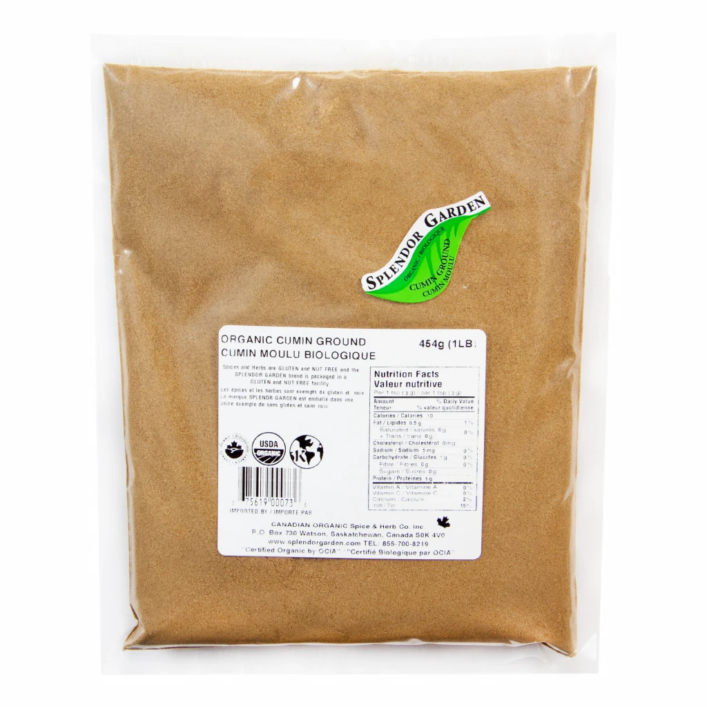 Organic Ground Cumin 454g by Splendor Garden