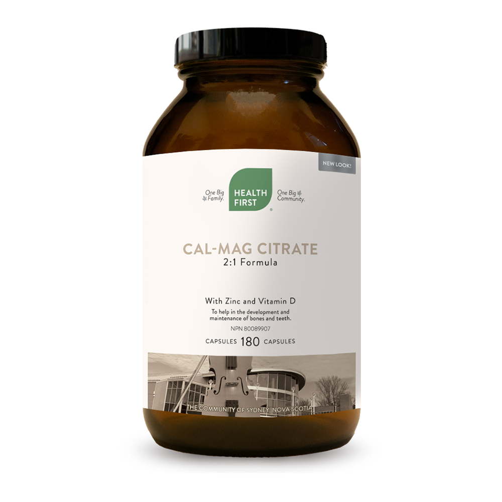 Health First Cal-Mag Citrate, 180 capsules