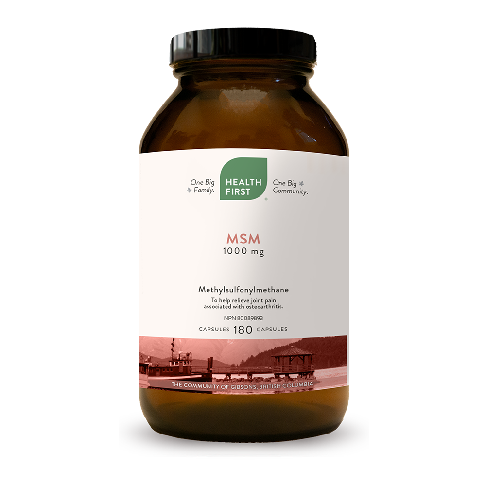 Health First MSM, 180 capsules
