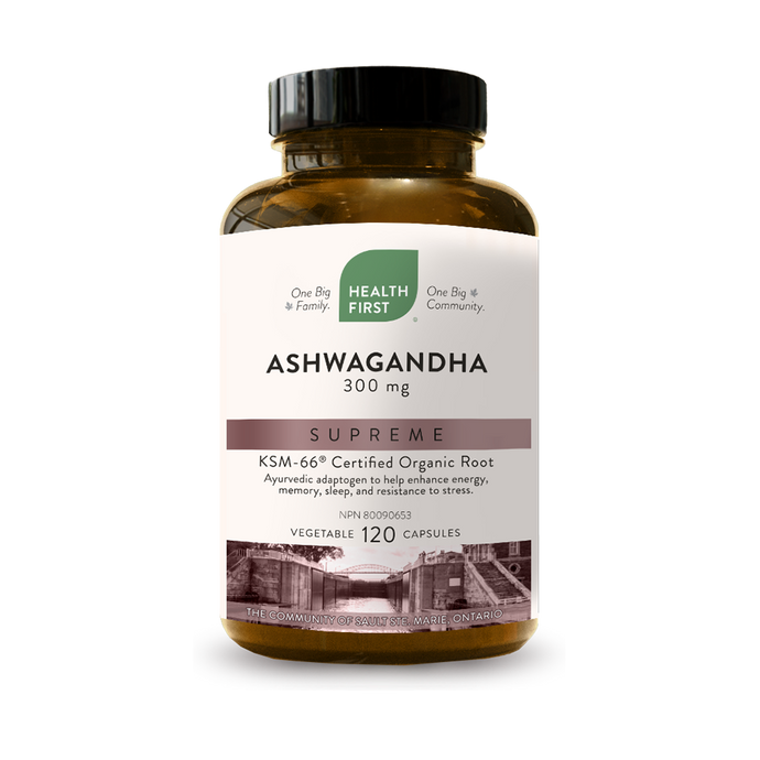 Health First Ashwagandha Supreme, 120 vegetable capsules