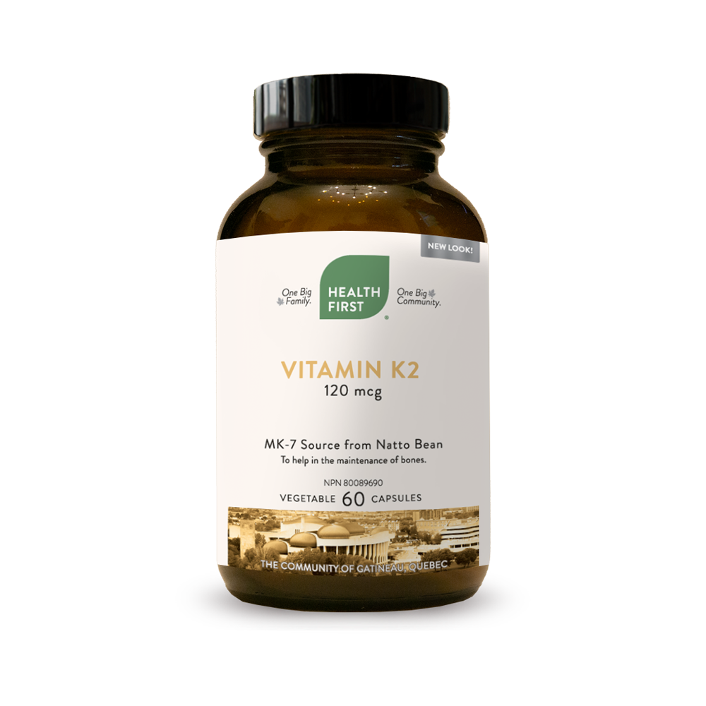 Health First Vitamin K2, 60 vegetable capsule