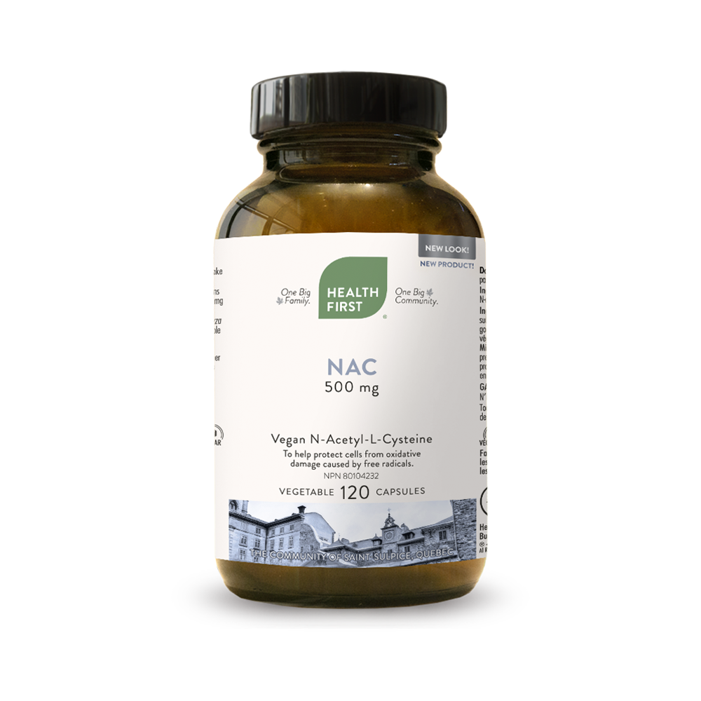 Health First NAC, 120 vegetable capsules
