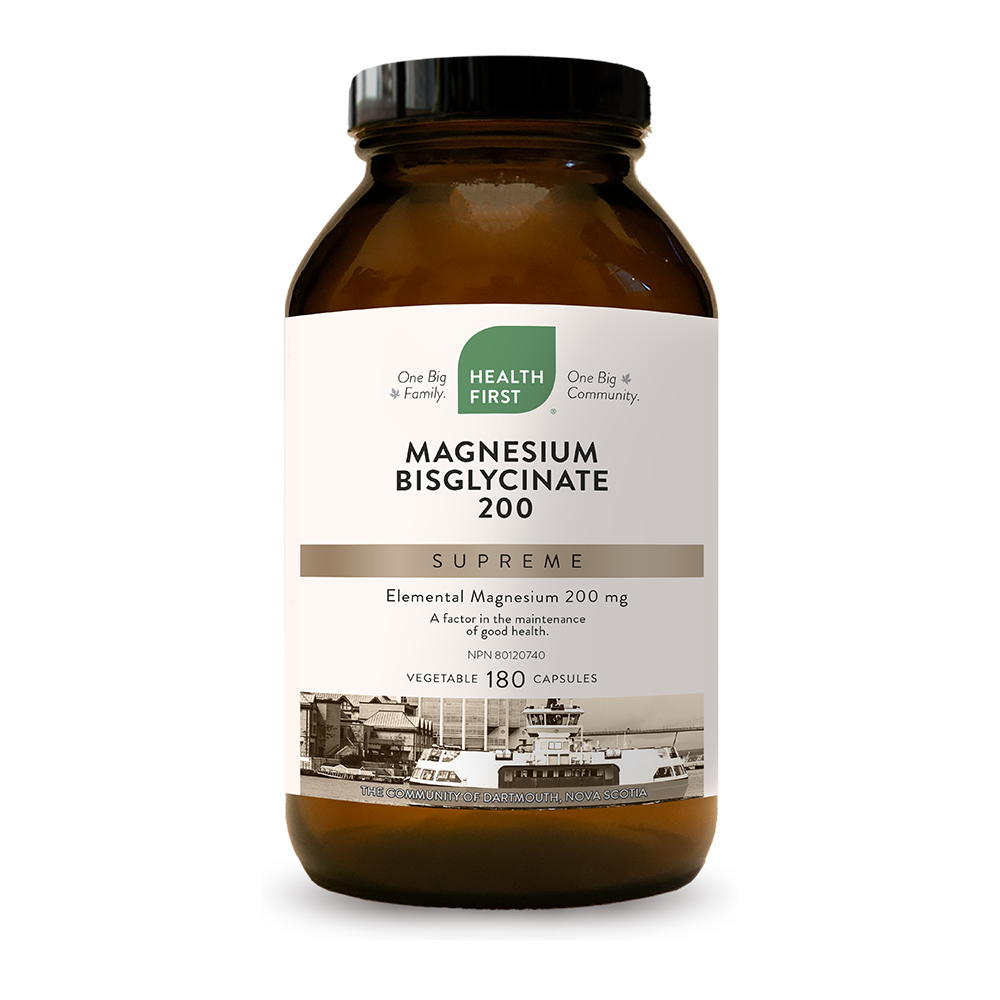 Health First Magnesium Bisglycinate 200 Supreme, 180 vegetable capsules