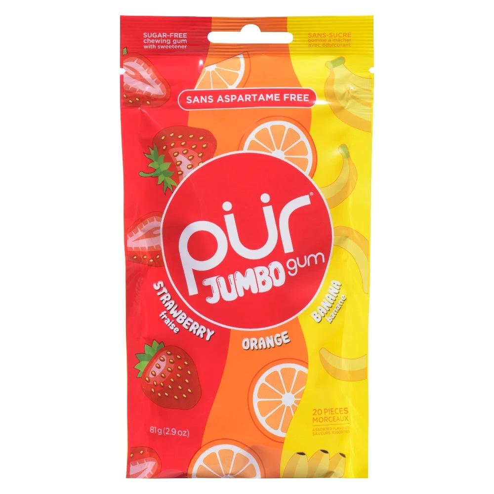 Jumbo Gum Strawberry Orange Banana