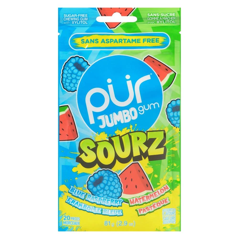 Jumbo Sourz Blue Rasp Watermelon 81g