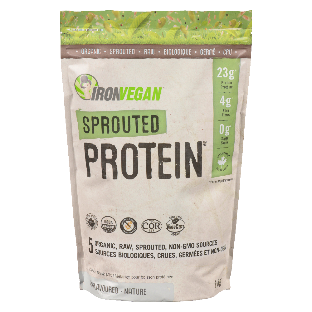 Iron Vegan Sprouted Protein, Unflavoured 1kg