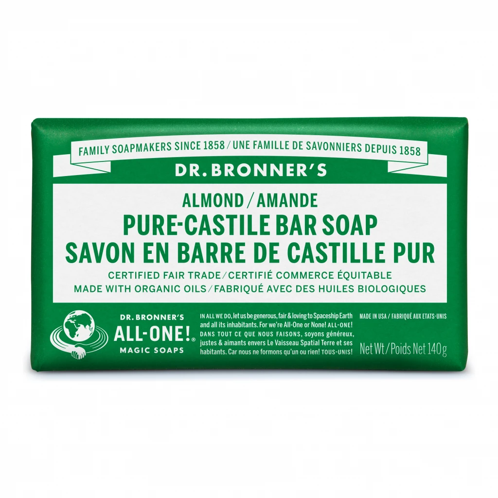 Almond Pure Castile Bar Soap by Dr Bronner