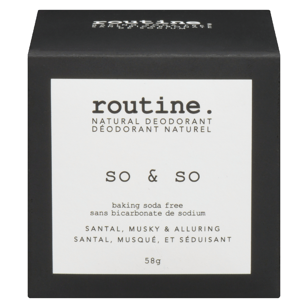 So &amp; So (Baking Soda Free) Deodorant Jar 58g