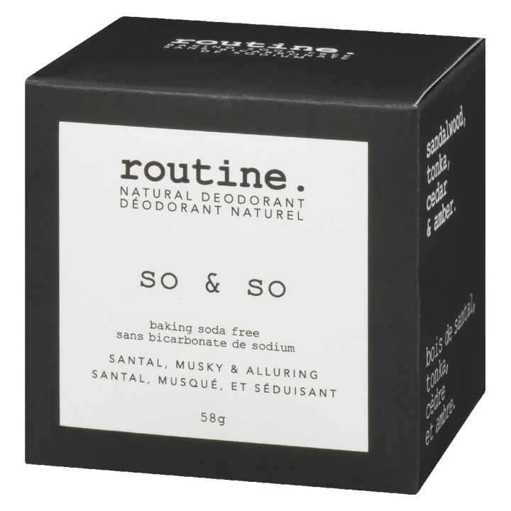 So &amp; So (Baking Soda Free) Deodorant Jar 58g