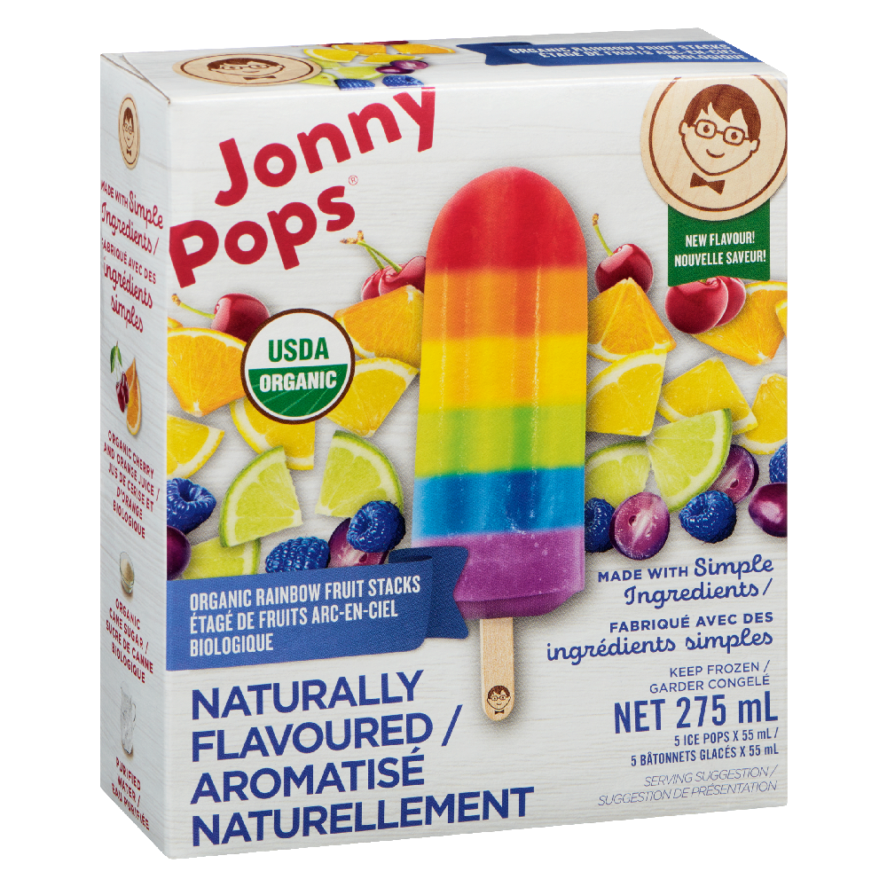 Rainbow Fruit Stacks Ice Pops Organic 5x55ml