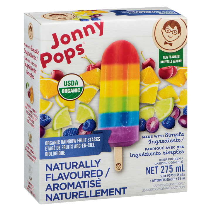 Rainbow Fruit Stacks Ice Pops Organic 5x55ml