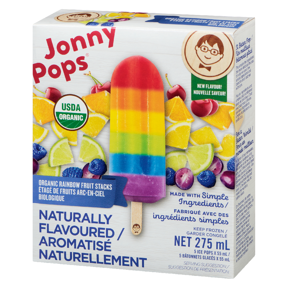 Rainbow Fruit Stacks Ice Pops Organic 5x55ml
