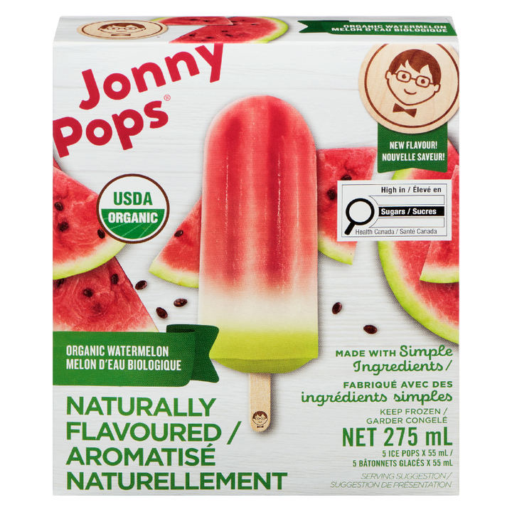 Watermelon Ice Pops Organic 5x55ml