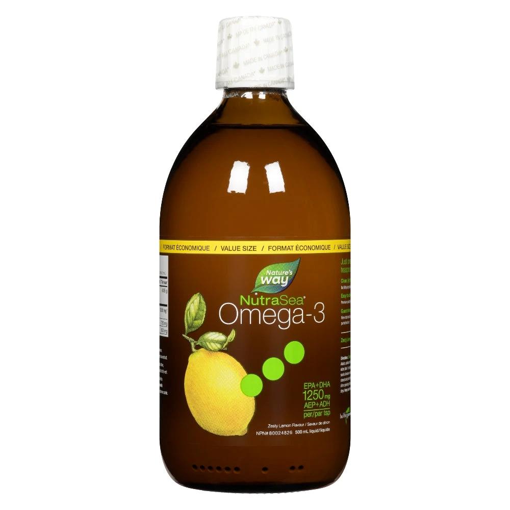 NutraSea Omega-3, Lemon / 16.9 fl oz (500 ml)