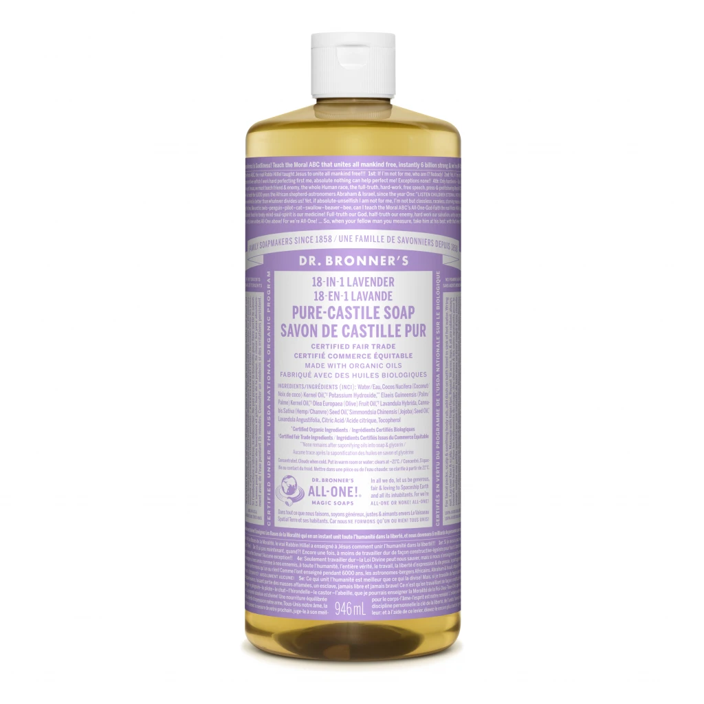 Lavender Pure-Castile Liquid Soap by Dr Bronner