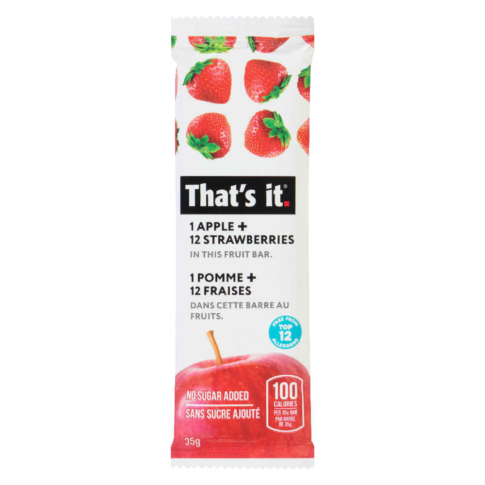 THAT'S IT FRUIT BAR APPLE STRAWBERRY 35G