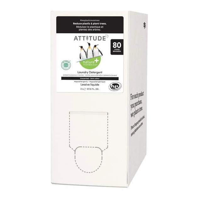 Laundry Detergent Unscented (80) by Attitude