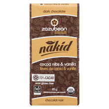 Load image into Gallery viewer, Nakid Cocoa Nibs &amp; Vanilla Chocolate Bar 85g