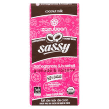 Load image into Gallery viewer, Sassy Pom &amp; Hazelnut Vegan Chocolate Bar 85g