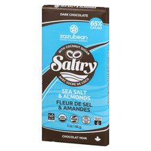 Load image into Gallery viewer, Saltry Sea Salt &amp; Almonds Chocolate Bar 85g