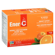 Load image into Gallery viewer, Ener-C 1000mg Vitamin C Effervescent Drink Mix, Orange - 30 packets