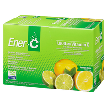 Load image into Gallery viewer, Ener-C 1000mg Vitamin C Effervescent Drink Mix, Lemon Lime - 30 packets
