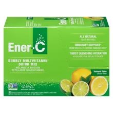 Load image into Gallery viewer, Ener-C 1000mg Vitamin C Effervescent Drink Mix, Lemon Lime - 30 packets