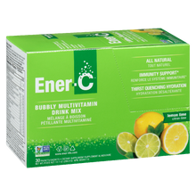 Load image into Gallery viewer, Ener-C 1000mg Vitamin C Effervescent Drink Mix, Lemon Lime - 30 packets
