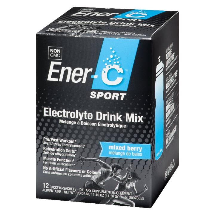 Ener-C Sport Electrolyte Drink Mix, Mixed Berry 12 packets