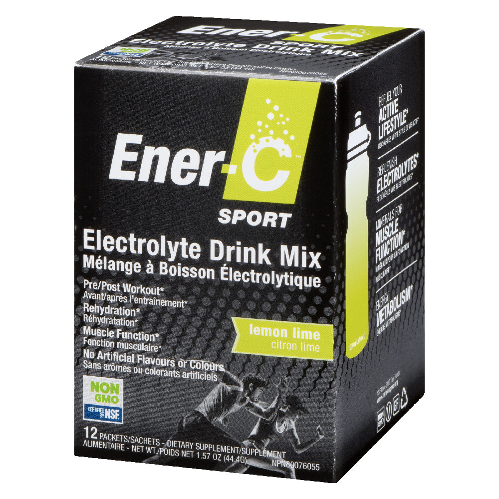 Ener-C Sport Electrolyte Drink Mix, Lemon Lime 12 packets