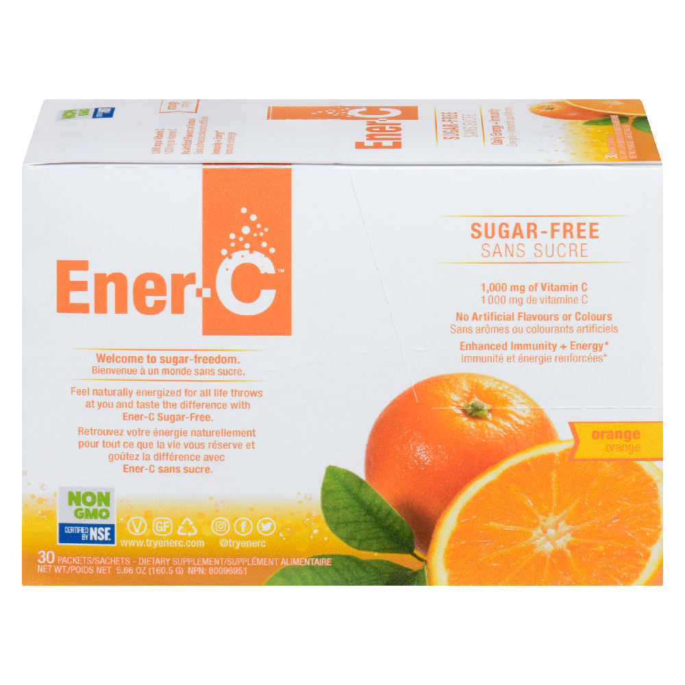 Ener-C Sugar Free, Orange - 30 packets