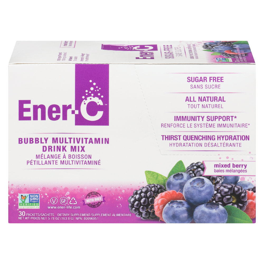 Ener-C Sugar Free Multivitamin Mixed Berry, 30 packets