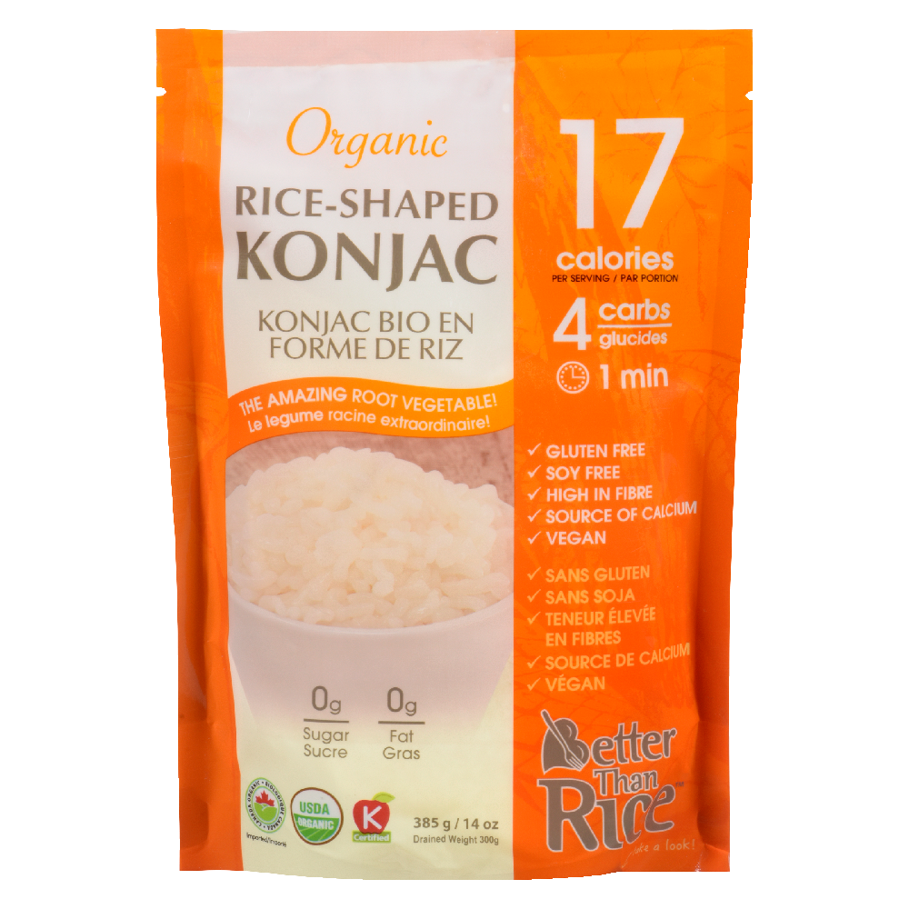 Better Than Rice Organic Konjac Rice-Shaped - (385g)