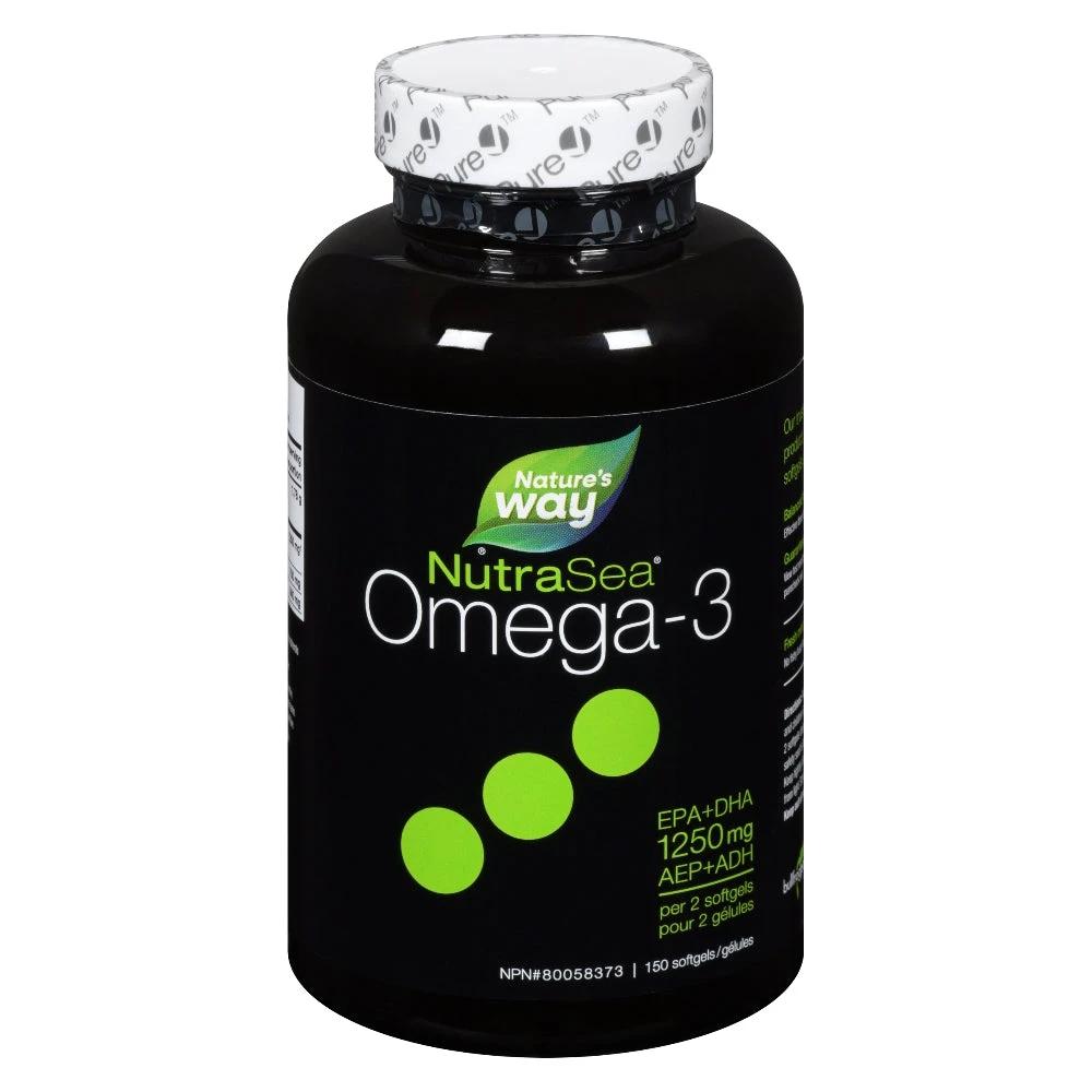 NutraSea Omega-3 Liquid Gels, Fresh Mint / 150 softgels