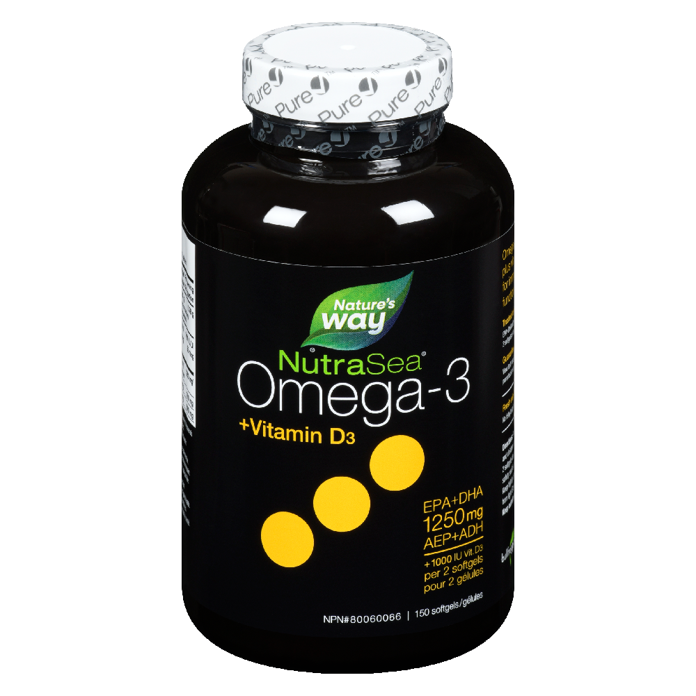 NutraSea+D Omega-3 Liquid Gels, Fresh Mint / 150 softgels