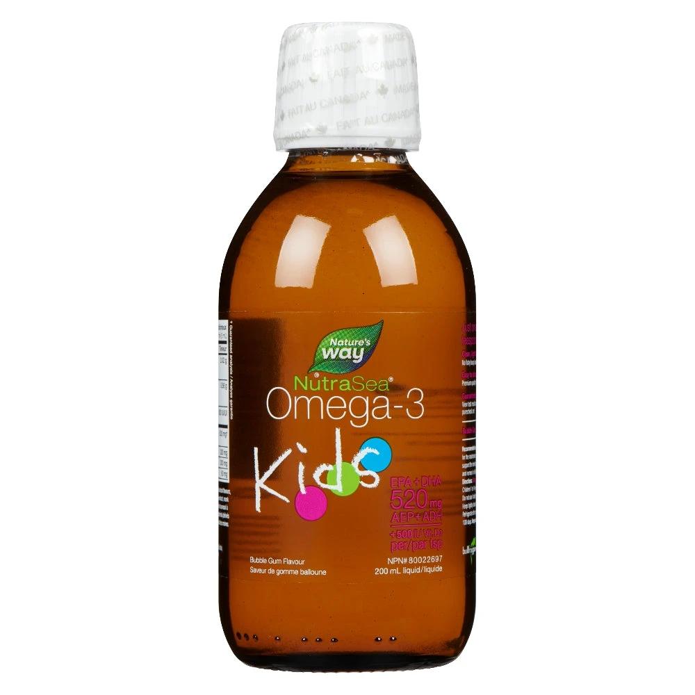 NutraSea Kids&amp;trade; Omega-3, Bubblegum / 6.8 fl oz (200 ml)