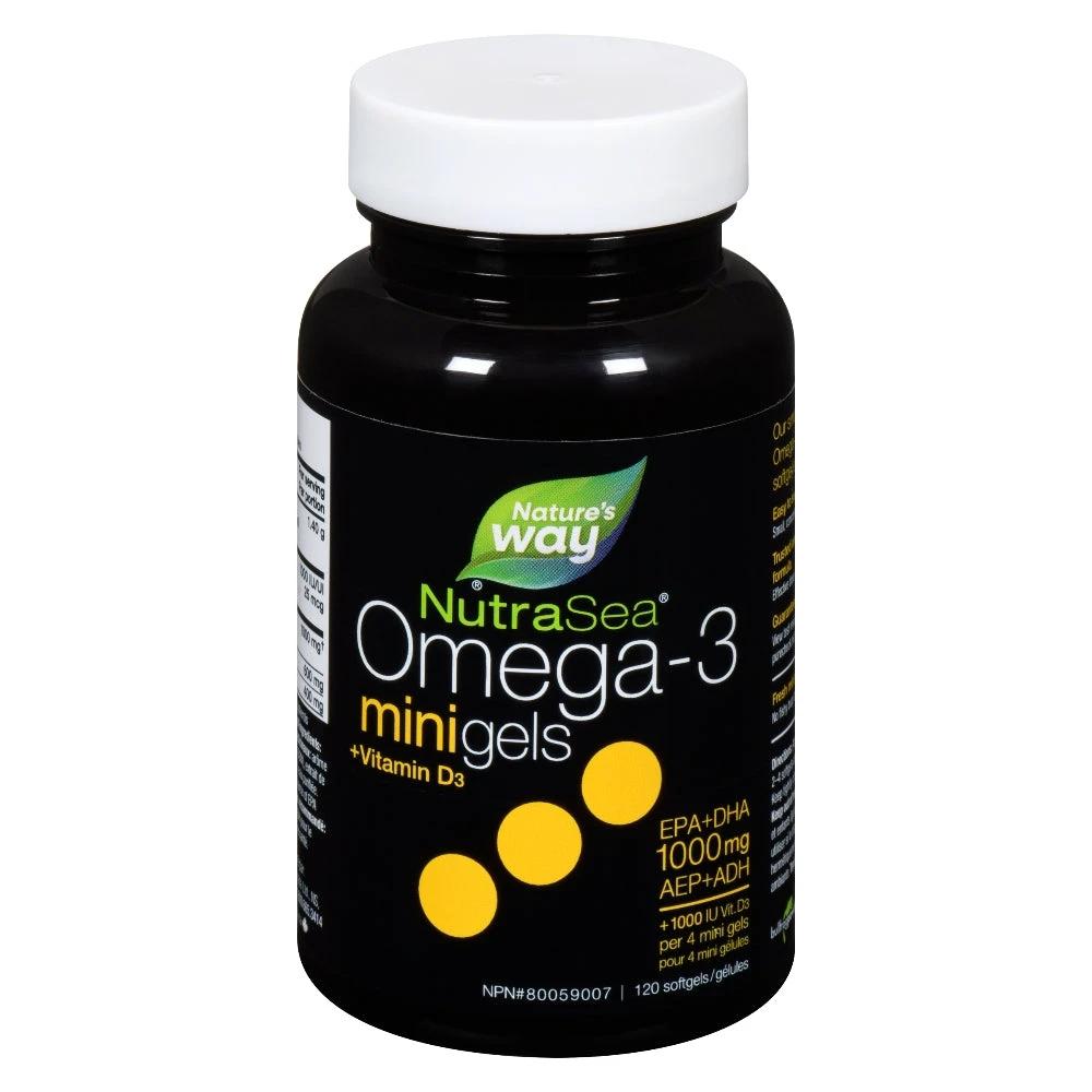 NutraSea+D Omega-3 Mini Gels, Fresh Mint / 120 softgels