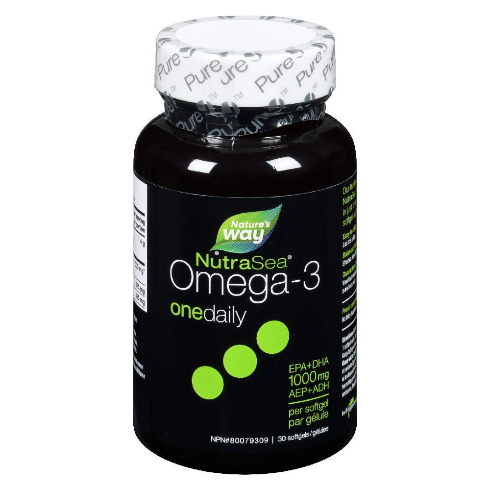 NutraSea Omega-3 One Daily Liquid Gels, Fresh Mint / 30 softgels