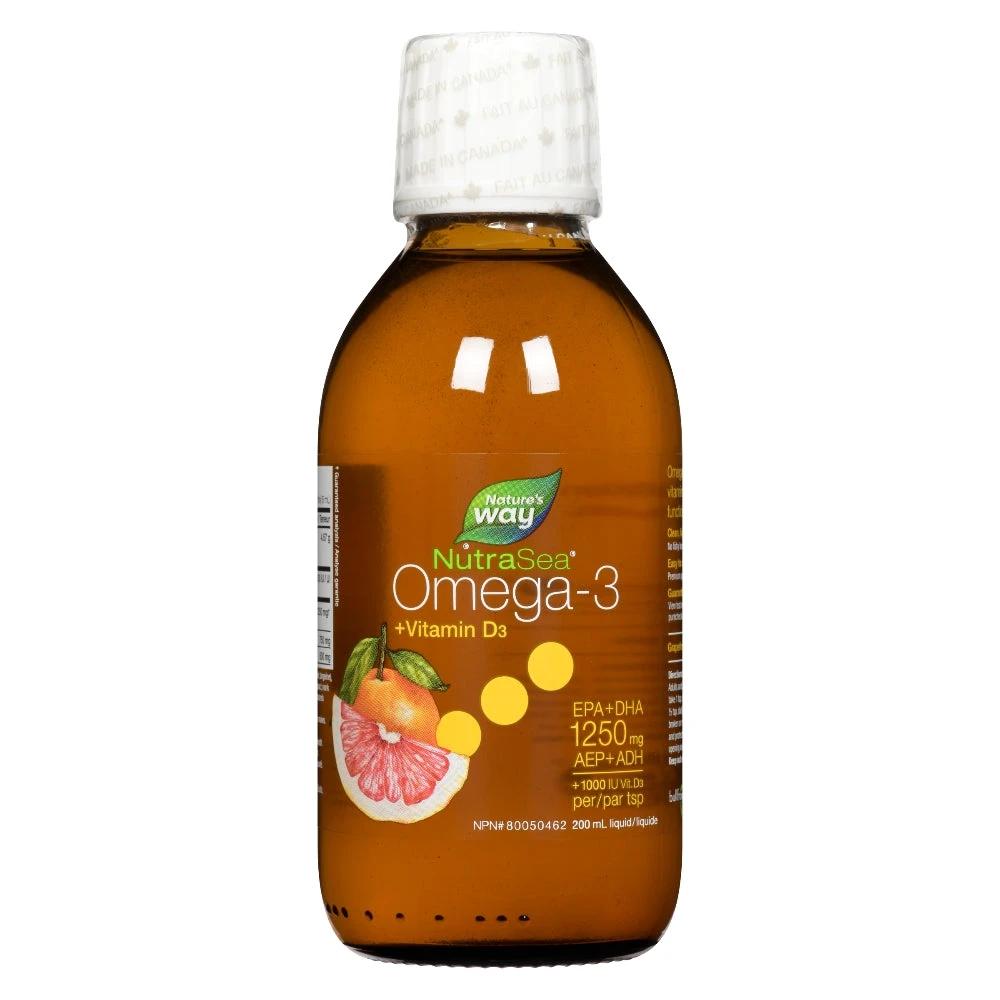 NutraSea+D Omega-3, Grapefruit Tangerine / 6.8 fl oz (200 ml)