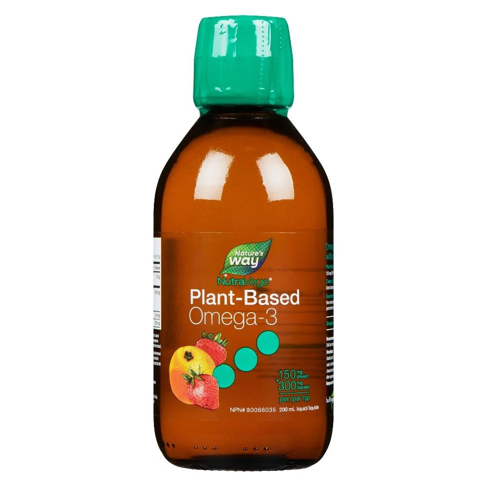 NutraVege&amp;trade; Omega-3, Plant Based, Strawberry Orange / 6.8 fl oz (200 ml)