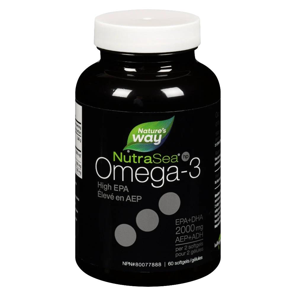 NutraSea HP Omega-3 Liquid Gels, Fresh Mint / 60 softgels