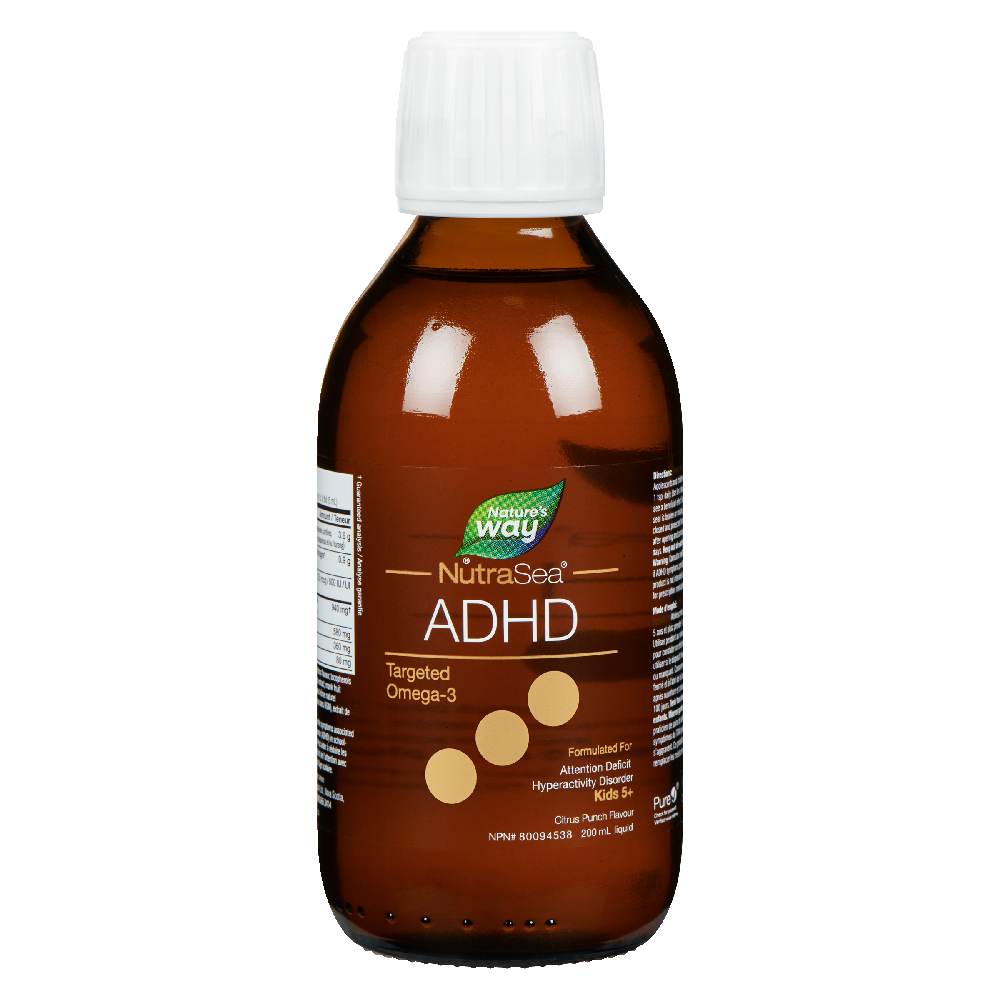 NutraSea ADHD Targeted Omega-3, Citrus Punch / 6.8 fl oz (200 ml)