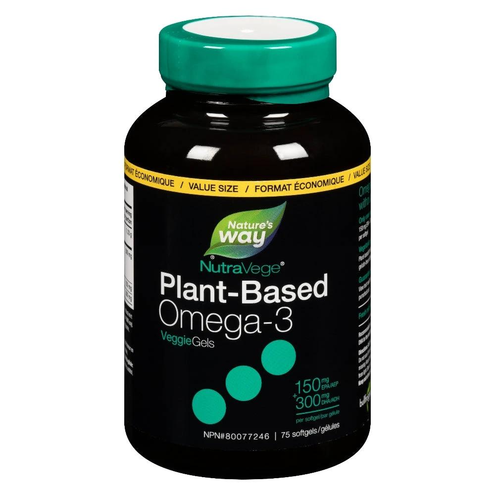 NutraVege Omega-3 VeggieGels 500MG 75s