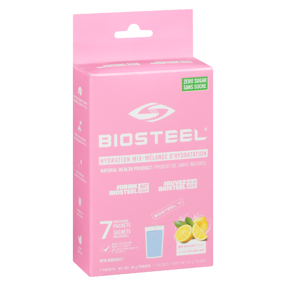 Biosteel - Hydration Mix On-The-Go Sachets 7 x 7g Pink Lemonade