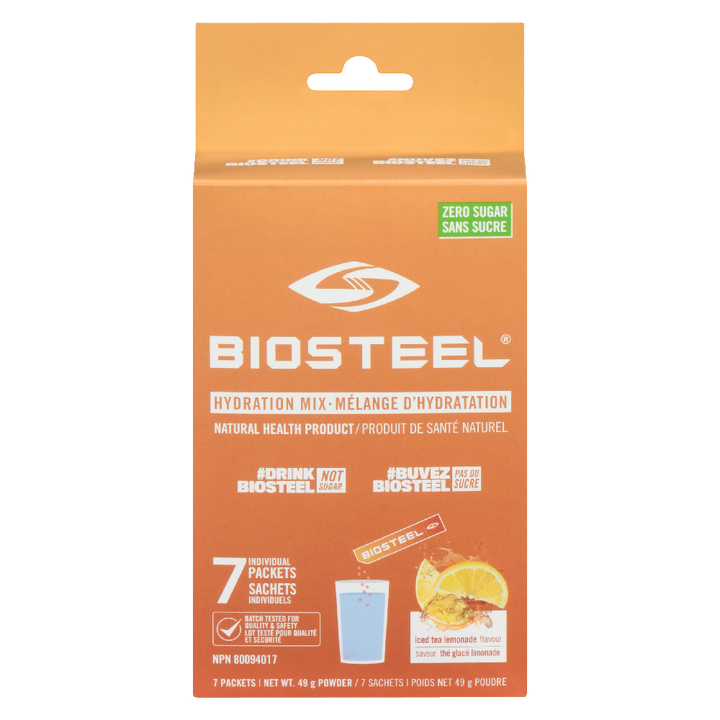 Biosteel - Hydration Mix On-The-Go Sachets 7 x 7g Iced Tea Lemonade