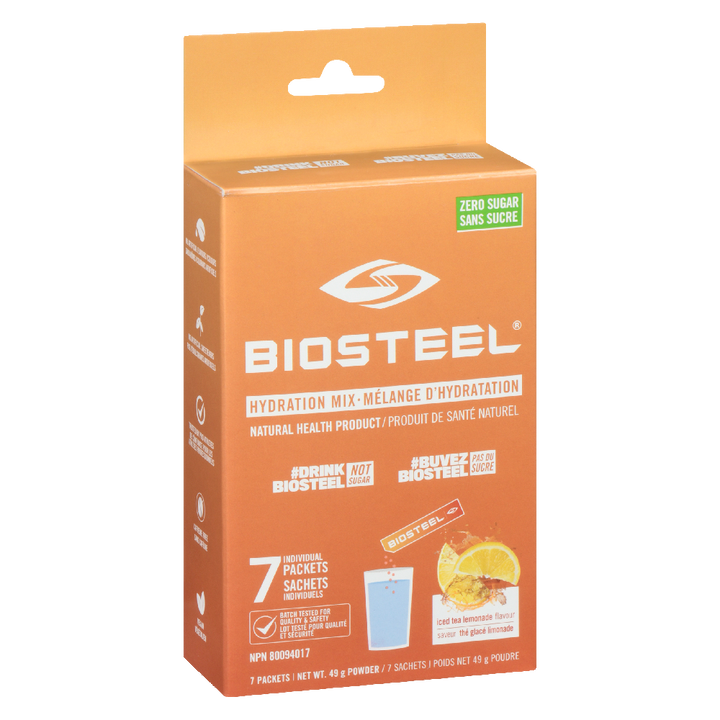 Biosteel - Hydration Mix On-The-Go Sachets 7 x 7g Iced Tea Lemonade