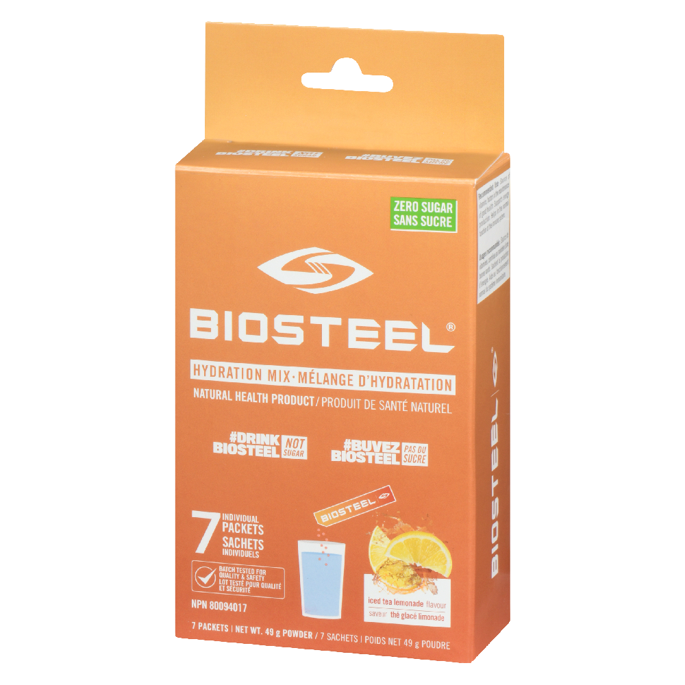 Biosteel - Hydration Mix On-The-Go Sachets 7 x 7g Iced Tea Lemonade